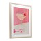 Stupell Industries Pink Cherry Cocktail Framed Print Under Glass, design by Riley B
